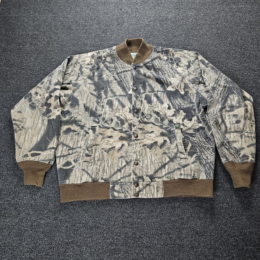 Mossy Oak Camouflage Field Jacket in Brown and Gray